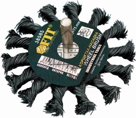 Кордщетка FIT 38585колесо 75мм витая