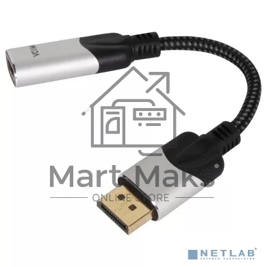 Кабель VCOM DISPLAY PORT TO HDMI 4K 0.15 M CG621M-0.15