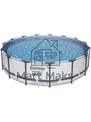 Каркасный бассейн Bestway Steel Pro Max (полный комплект) 457*107 см, 14970 л, Bestway 56488