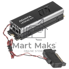 Накопитель SSD ADATA LEGEND 970, 2Tb, PCIe 5.0 x4, M.2 2280, NVMe, R/W 10000/10000, с радиатором