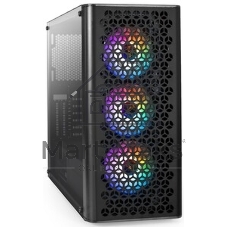 Компьютерный корпус Miditower ExeGate EVO-9202-NPX700 (ATX, БП 700NPX с вент. 12 см, с окном, 1*USB+1*USB 3.0, аудио, 3 вент. 12см с RGb подсветкой)