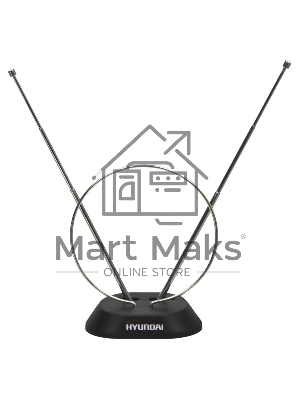 Антенна телевизионная Hyundai H-TAI100 3дБ пассивная черный