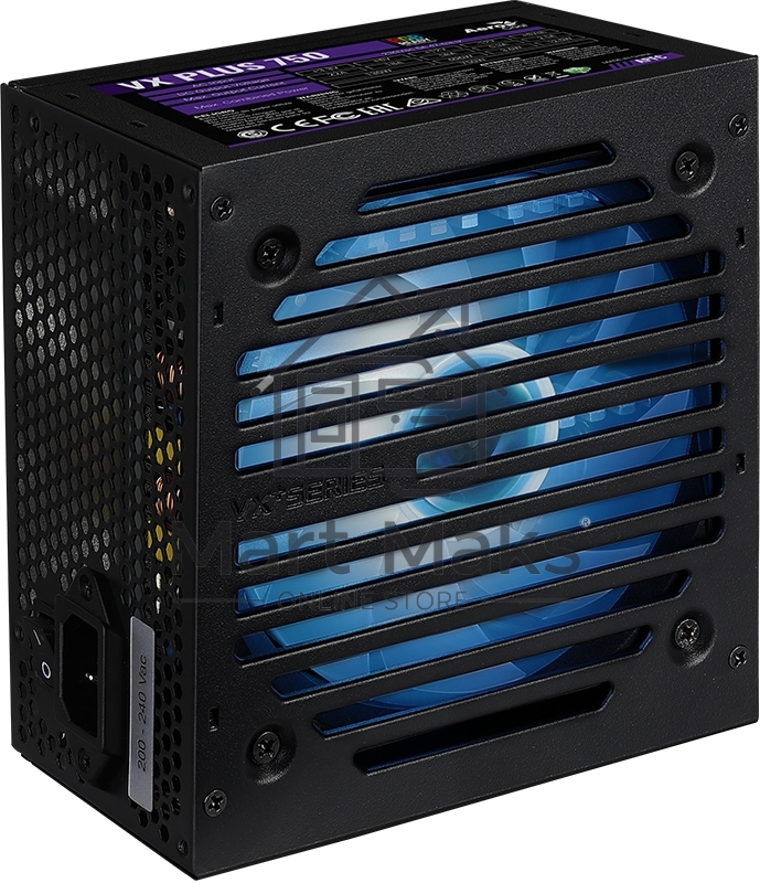 Блок питания Aerocool / Formula VX PLUS 750 RGB, 750Вт, 120мм, черный