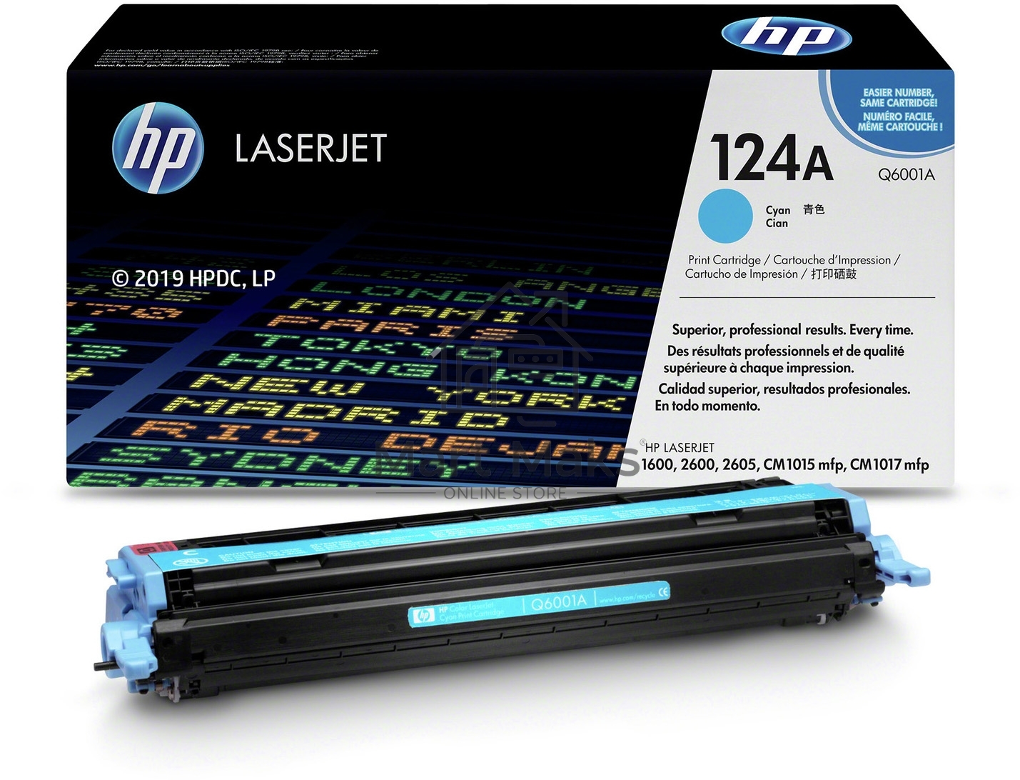 Картридж лазерный HP Q6001A голубой для Color LaserJet 2600 2000стр.