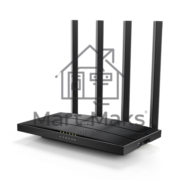 Роутер беспроводной TP-Link Archer C6U AC1200 10/100/1000BASE-TX/4G ready черный