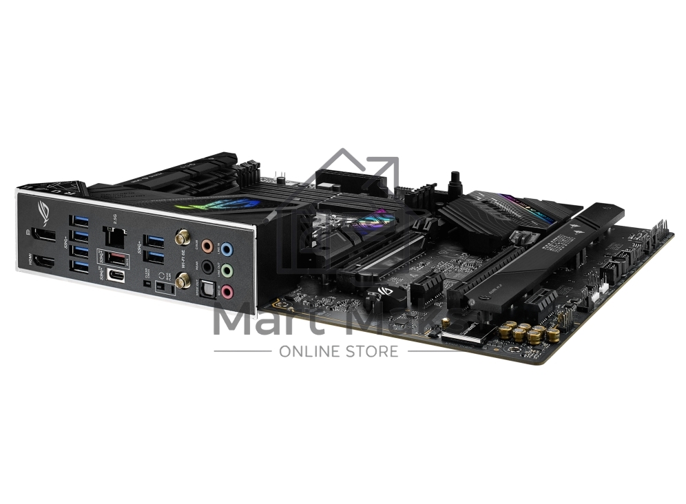 Материнская плата ASUS ROG STRIX B760-F GAMING WIFI, LGA 1700, Intel B760, 4xDDR5, 4xSATA, 3xM.2, 1xPCI-E 5.0 x16, 1xPCI-E 3.0 x4, 1xHDMI, 1xDP, 1x 2.5Gb LAN, 1xUSB-A 3.2 Gen 2, 6xUSB-A 3.2 Gen 1, 1xUSB-C 3.2 Gen 2x2, 5x3.5 мм, 7.1, Standard-ATX