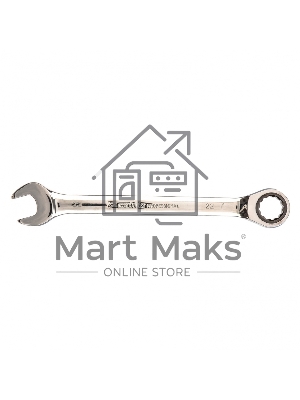 Ключ комбинированный трещоточный Matrix, 22 мм, CrV зеркальный хром