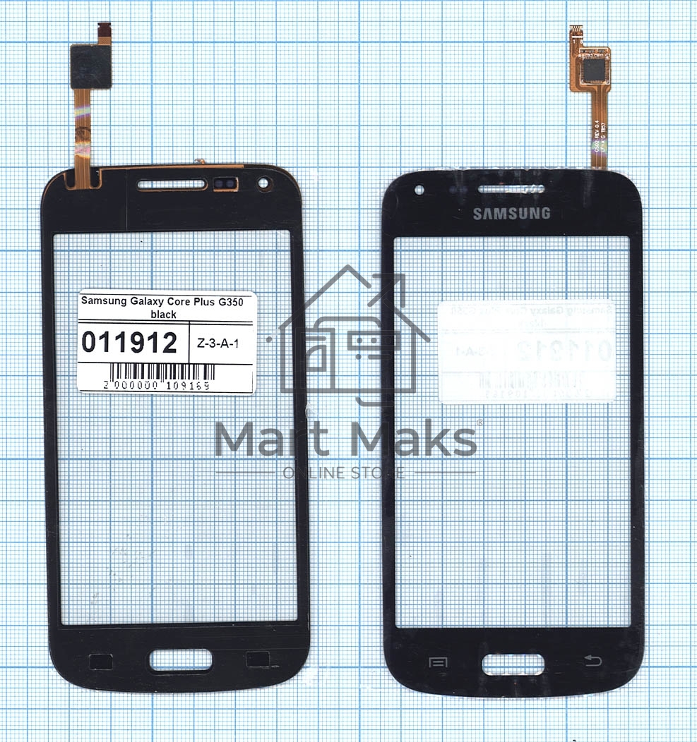 Сенсорное стекло (тачскрин) для Samsung Galaxy Core Plus SM-G350, черное