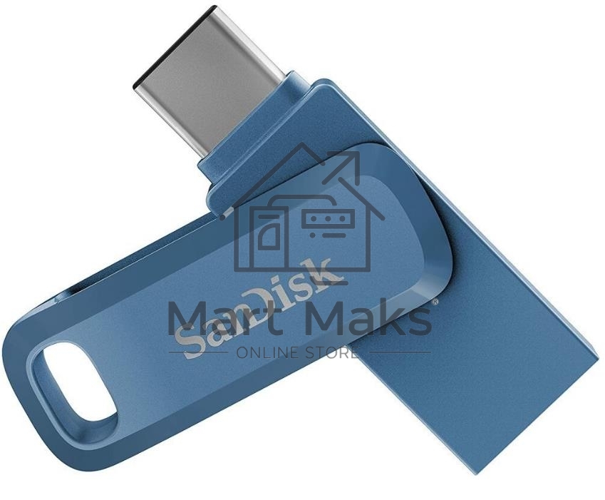 Флешка USB R/W 32GB SanDisk Ultra Dual Drive Go, USB 3.1 - USB Type-C Blue