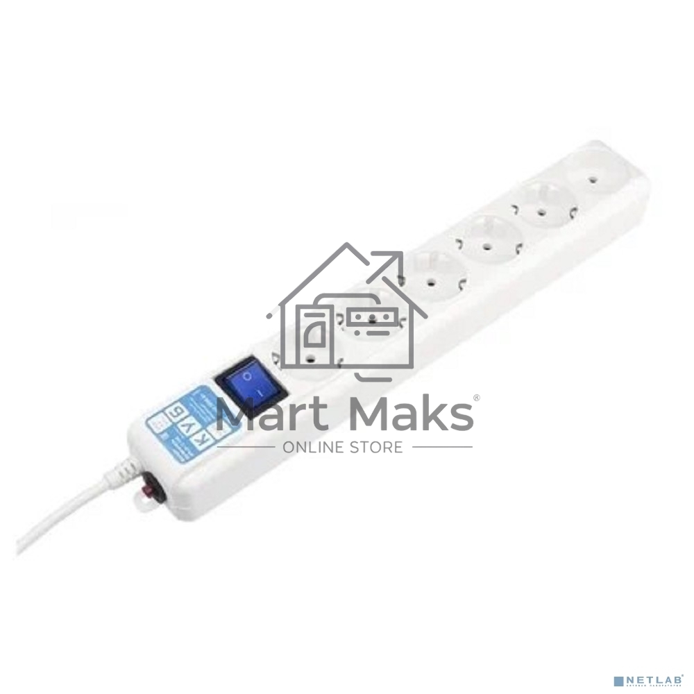 Фильтр-удлинитель Power Cube PRO SPL6-16-P-3М, 3,0 м, LC контур, 16А/3,5кВт 3*1,5мм