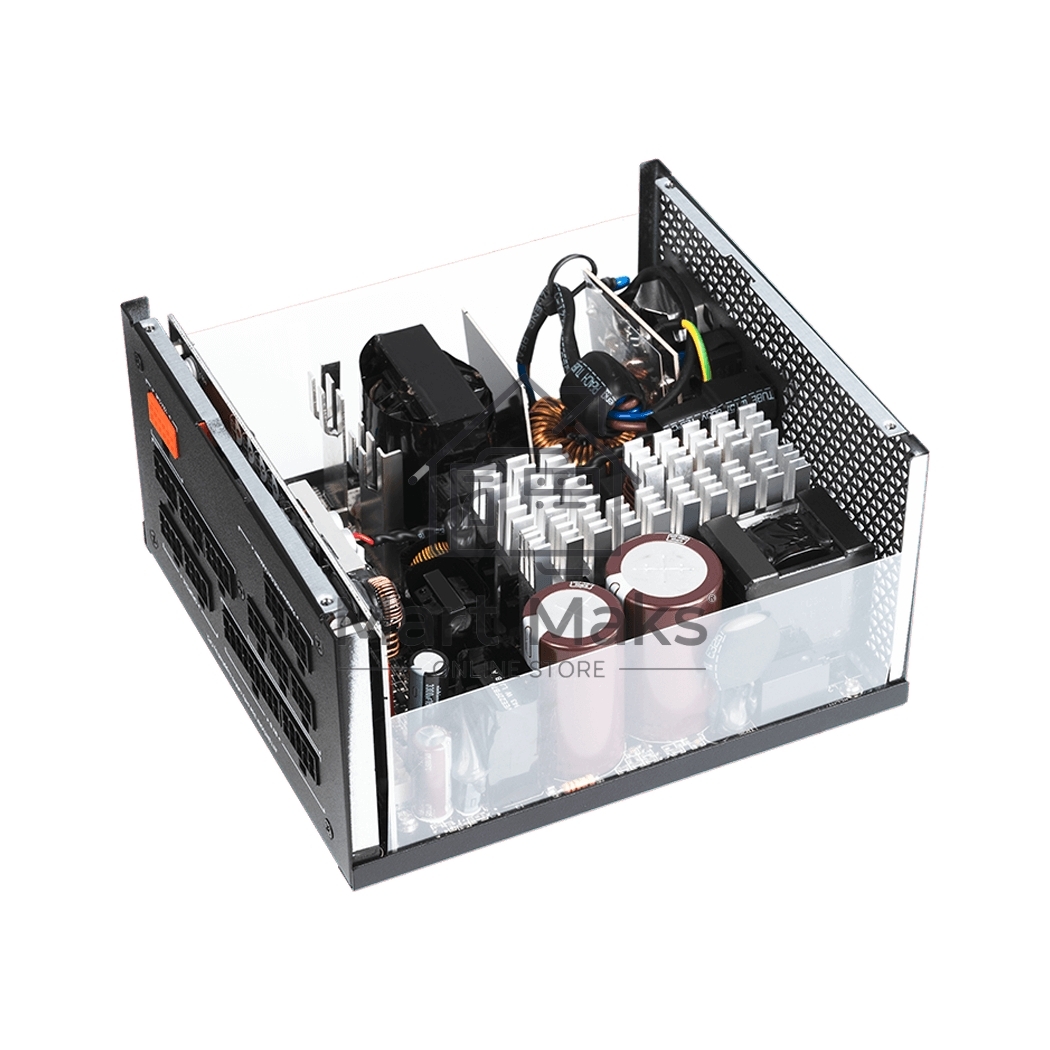 Блок питания PCCooler P5-YS1000-G1F, 1000Вт, 80 PLUS Gold, 135мм, модульный, черный