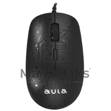 Мышь проводная AULA AM106 черный, 2000 dpi, USB, кнопки - 4
