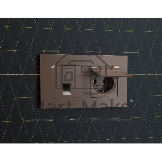 Комплект мех-ма компьютерной розетки RJ-45 экранированной с автоматической защитной шторкой ALFA Темная бронза матовый QUANT (AP6420, VM185) MA642005