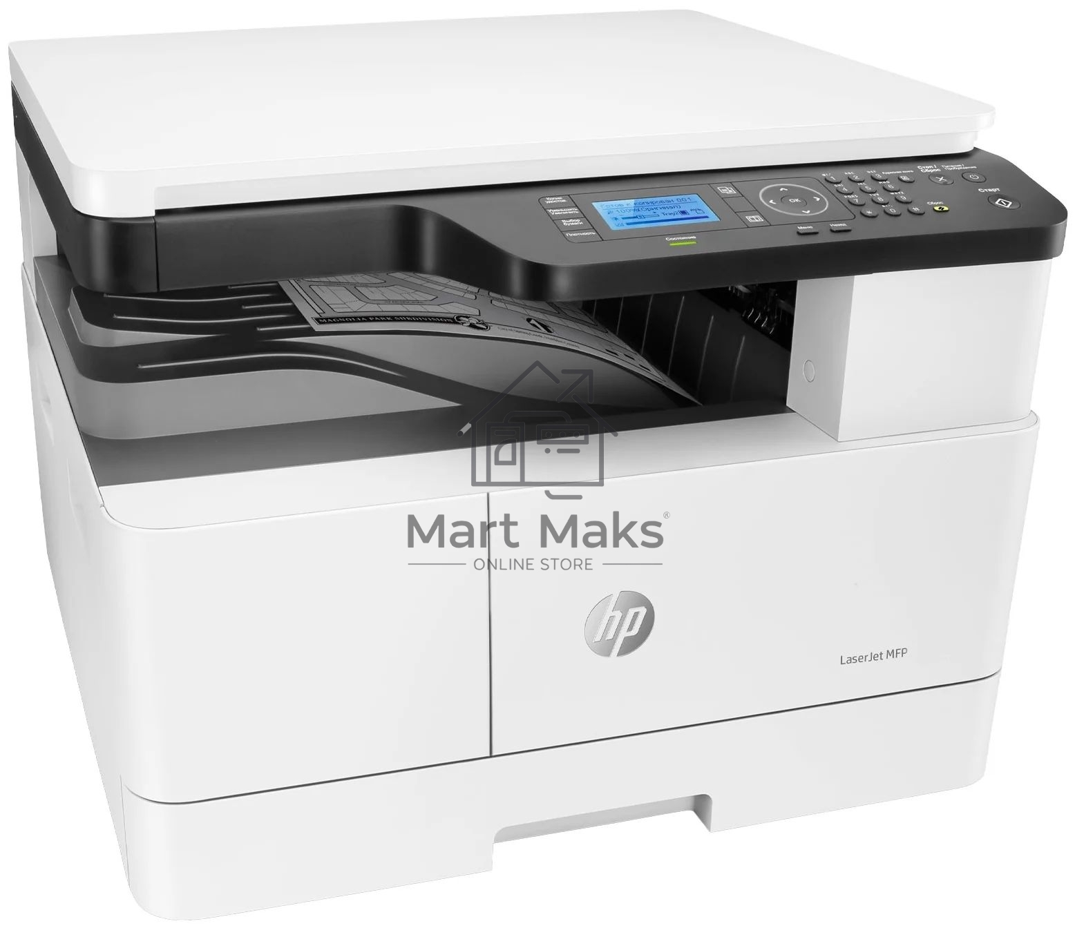 МФУ лазерный HP LaserJet MFP M438n (8AF43A), A3, ч/б, печ. до 22 стр/мин. (А4) до 12 стр/мин. (А3), 1200 x 1200 dpi (печать), 600x600dpi (скан.), USB, RJ-45