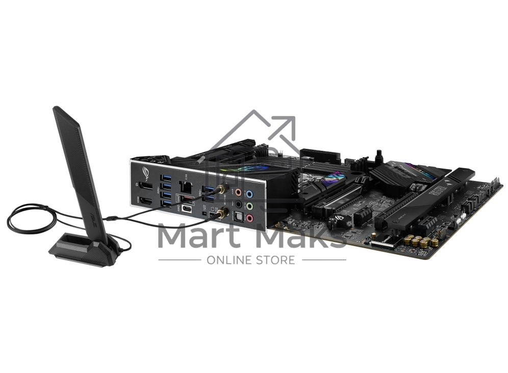 Материнская плата ASUS ROG STRIX B760-F GAMING WIFI, LGA 1700, Intel B760, 4xDDR5, 4xSATA, 3xM.2, 1xPCI-E 5.0 x16, 1xPCI-E 3.0 x4, 1xHDMI, 1xDP, 1x 2.5Gb LAN, 1xUSB-A 3.2 Gen 2, 6xUSB-A 3.2 Gen 1, 1xUSB-C 3.2 Gen 2x2, 5x3.5 мм, 7.1, Standard-ATX