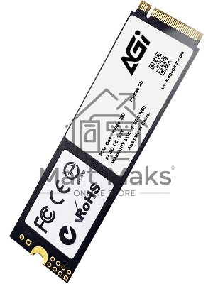 Накопитель SSD AGI AGI2T0G43AI818, 2Tb, PCIe 4.0 x4, M.2 2280, NVMe, R/W 5200/4700