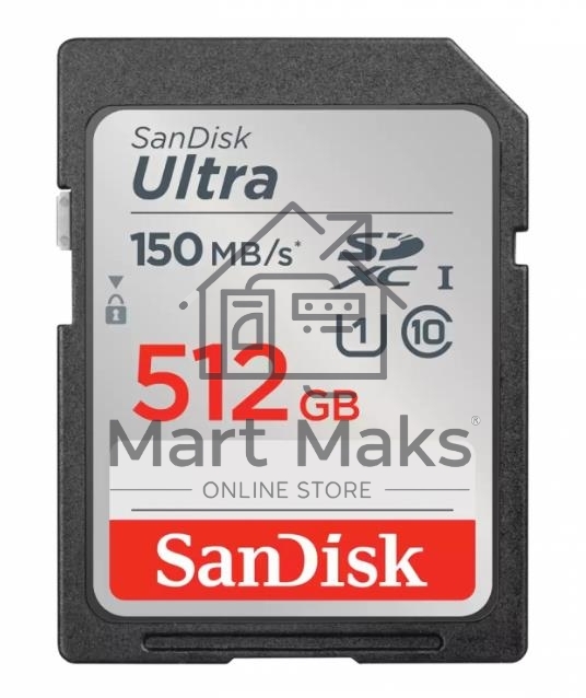 Карта памяти SANDISK SDXC 512GB UHS-I SDSDUNC-512G-GN6IN