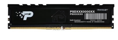Оперативная память Patriot Signature Premium, DDR5, 24GB (1x24 GB), 5600 MHz, CL46, DIMM, радиатор, черный