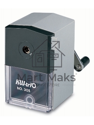 Точилка для карандашей механическая Kw-Trio 305A, 1 отверстие, 8мм пластик, ассорти