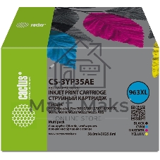 Картридж струйный Cactus CS-3YP35AE 963XL многоцветный набор (134.5мл) для HP OJ 9010 Pro AiO/9012/9014/9015/9016
