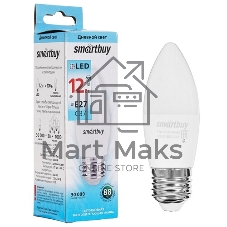 Светодиодная (LED) лампа Smartbuy-C37-12W/4000/E27