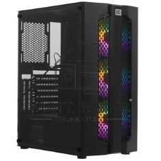 Компьютерный корпус Miditower ExeGate EVO-9205-NPX600 (ATX, БП 600NPX с вент. 12 см, с окном, 1*USB+1*USB 3.0, аудио, 3 вент. 12см с RGb подсветкой)