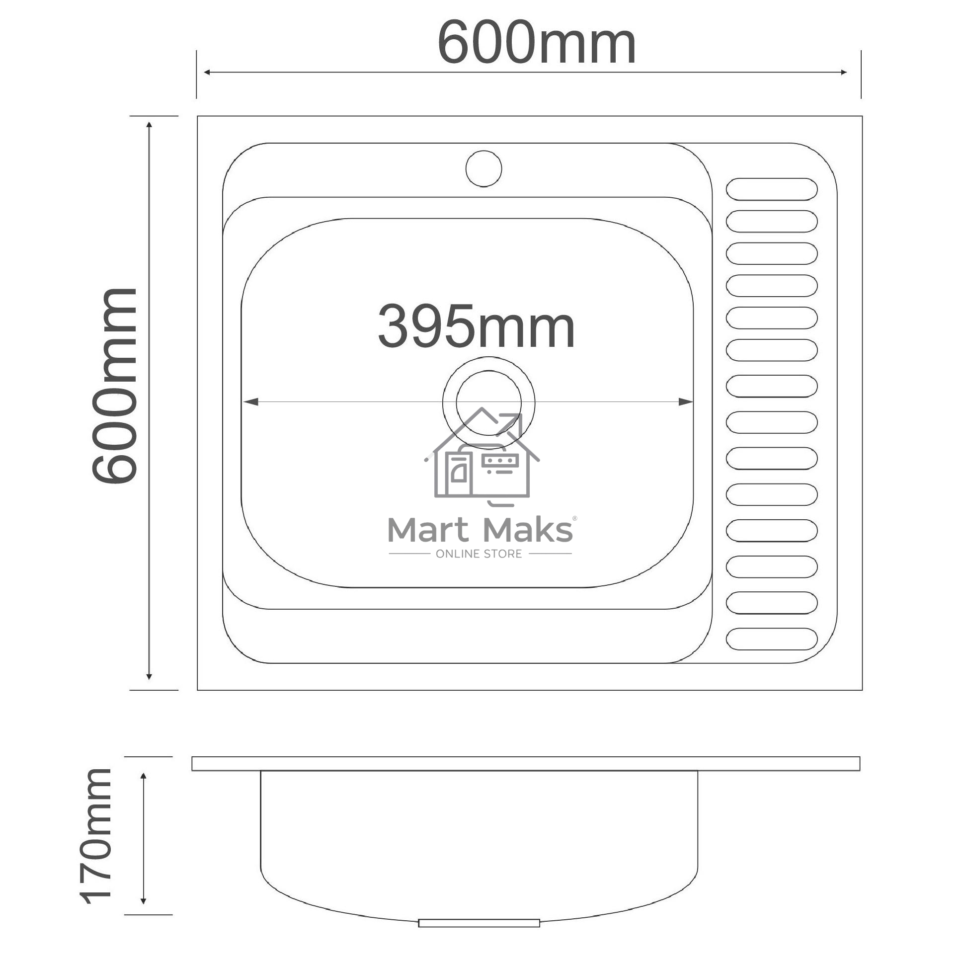 Кухонная мойка MG6-6060L