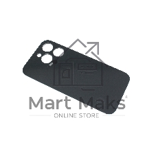 Задняя крышка (стекло) для iPhone 14 Pro (A2891) в сборе со стеклом камеры (широкий вырез) черная