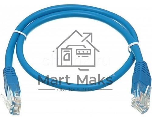 Патч-корд molded 5E Copper 0.5m blue