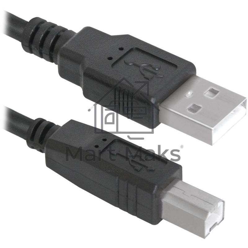 Кабель Defender USB04-06p.bag Кабель USB 2.0 для соед. 1.8м AM/BM, пакет