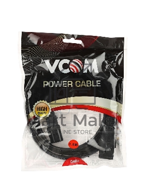 Кабель VCOM CE001-CU0.75-1.8 Кабель монитор - компьютер 220V (UPS -> устройство) VCOM <VDE> 3G*0.75мм (CE001-CU)1.8м