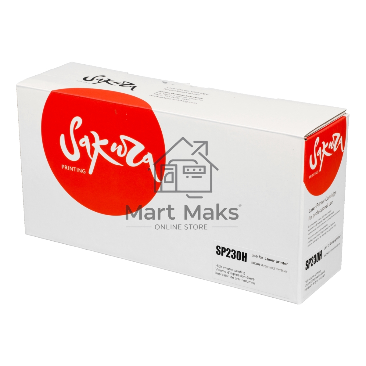 Картридж Sakura SP230H для Ricoh Aficio SP230DNw/ SP230SFNw, черный, 3 000 к.