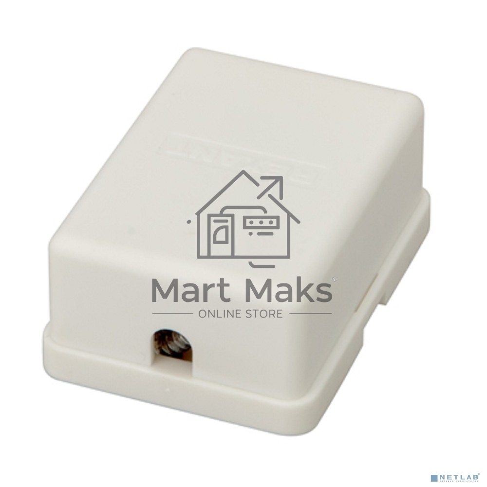 Розетка телефонная 2-м ОП RJ11 бел. Rexant 03-0002