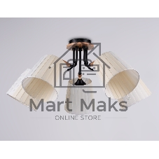 Светильник Ambrella light TR4733/5 BK/LWD черный/светлое дерево E27/5 max 40W D610*270