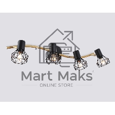 Светильник Ambrella light TR8658/4 BK/GD черный/золото E14/4 max 60W 750*100*185