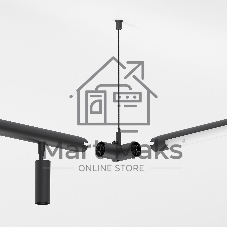 Набор подвеса угловой с питанием (черный) 85187/00 Module System