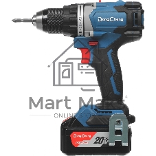 Дрель-шуруповерт DongCheng DCJZ06-13, 20 В, 5 Ач, 120 Нм, бесщеточный