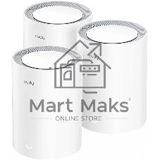 Маршрутизатор Cudy BE3600 Wi-Fi 7 Mesh Solution Gigabit Dual Band 3-Pack, Chipset Broadcom, 802.11be/ax/ac/a/b/g/n, 2882Mbps at 5GHz + 688Mbps at 2.4GHz, 3 x 10/100/1000Mbps Ports, Internal antennas, Zerotier/PPTP/L2TP/OpenVPN/WireGuard, MLO, MU-MIMO, Guest network, WPS, DDN
