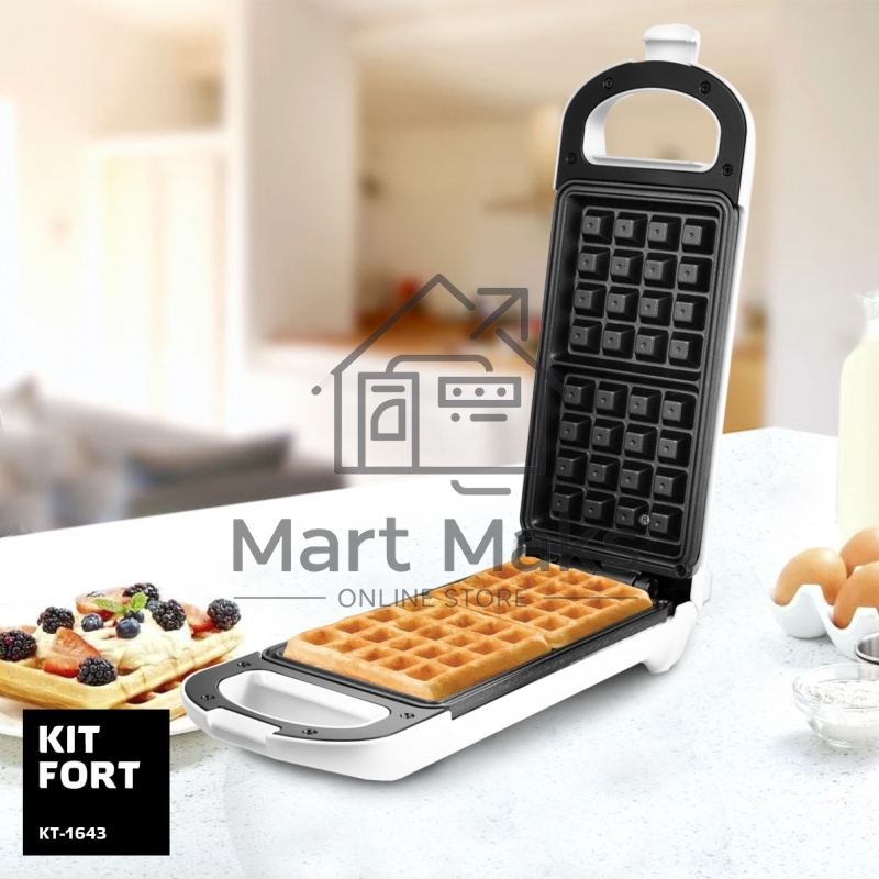 Вафельница Kitfort КТ-1643 700Вт белый