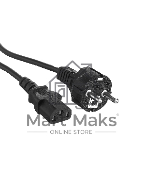 Кабель питания ExeGate Power PC-5P (Евровилка Schuko->С13) VDE-250V-3*1.0-CU, 10A, черный, 5м