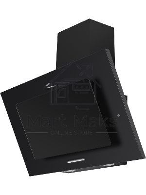 Вытяжка наклонная HOMSair BELL 50 черная, 50 см, 650 куб. м/ч, 47 дБ