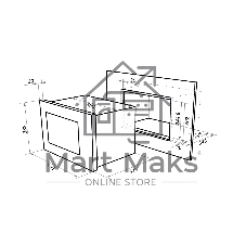 Микроволновая печь Maunfeld MBMO.20.2PGB 20л. 1250Вт черный (встраиваемая)