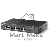 Коммутатор TP-Link 8-port Desktop 2.5G Unmanaged switch, 8 100/1G/2.5G RJ-45 ports, Fanless design, 12V/1.5A DC power supply.