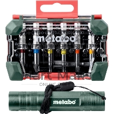 Набор бит METABO 626721000 29 предметов + LED фонарик