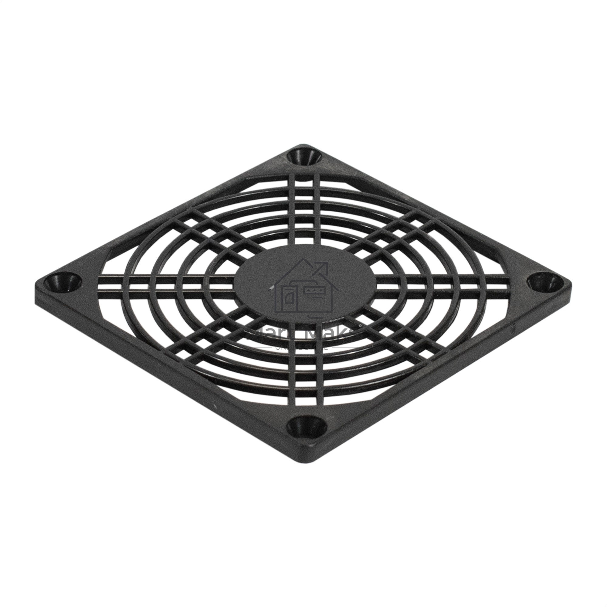 Решетка для вентилятора 80x80 ExeGate EG-080PSB (80x80 мм, пластиковая, квадратная, черная)