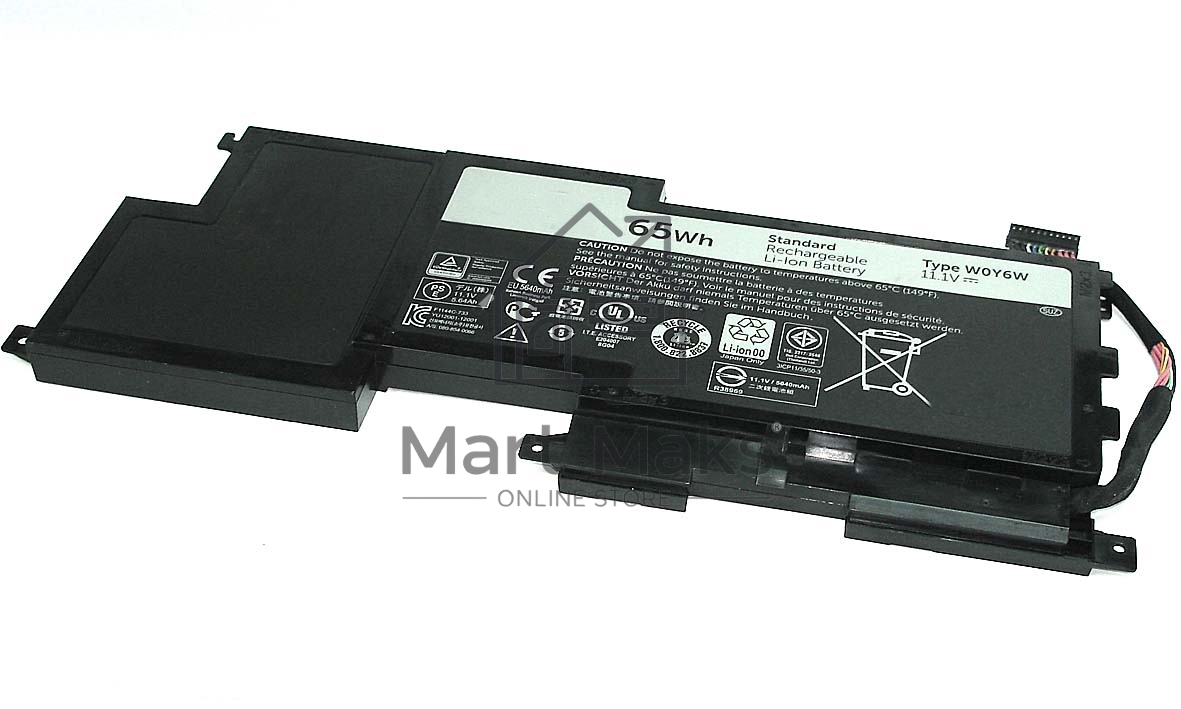 Аккумуляторная батарея для ноутбука Dell XPS 15-L521X 11.1V 65Wh W0Y6W