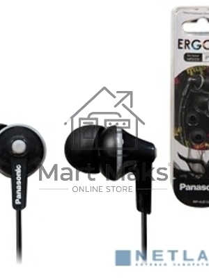 Наушники вкладыши Panasonic RP-HJE125E-K 1.1м черный проводные (в ушной раковине)