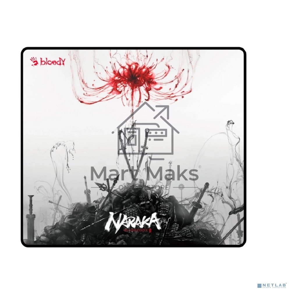 Коврик для мыши A4Tech Bloody BP-45 Naraka белый/рисунок 450x400x3мм