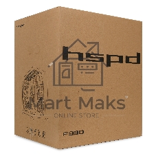 Компьютерный корпус HSPD F330, Panoramic Mini-tower, черный, TG, 0.5 SPCC, 3x120мм ARGB mATX, mITX 160/400/200мм 1x2.5