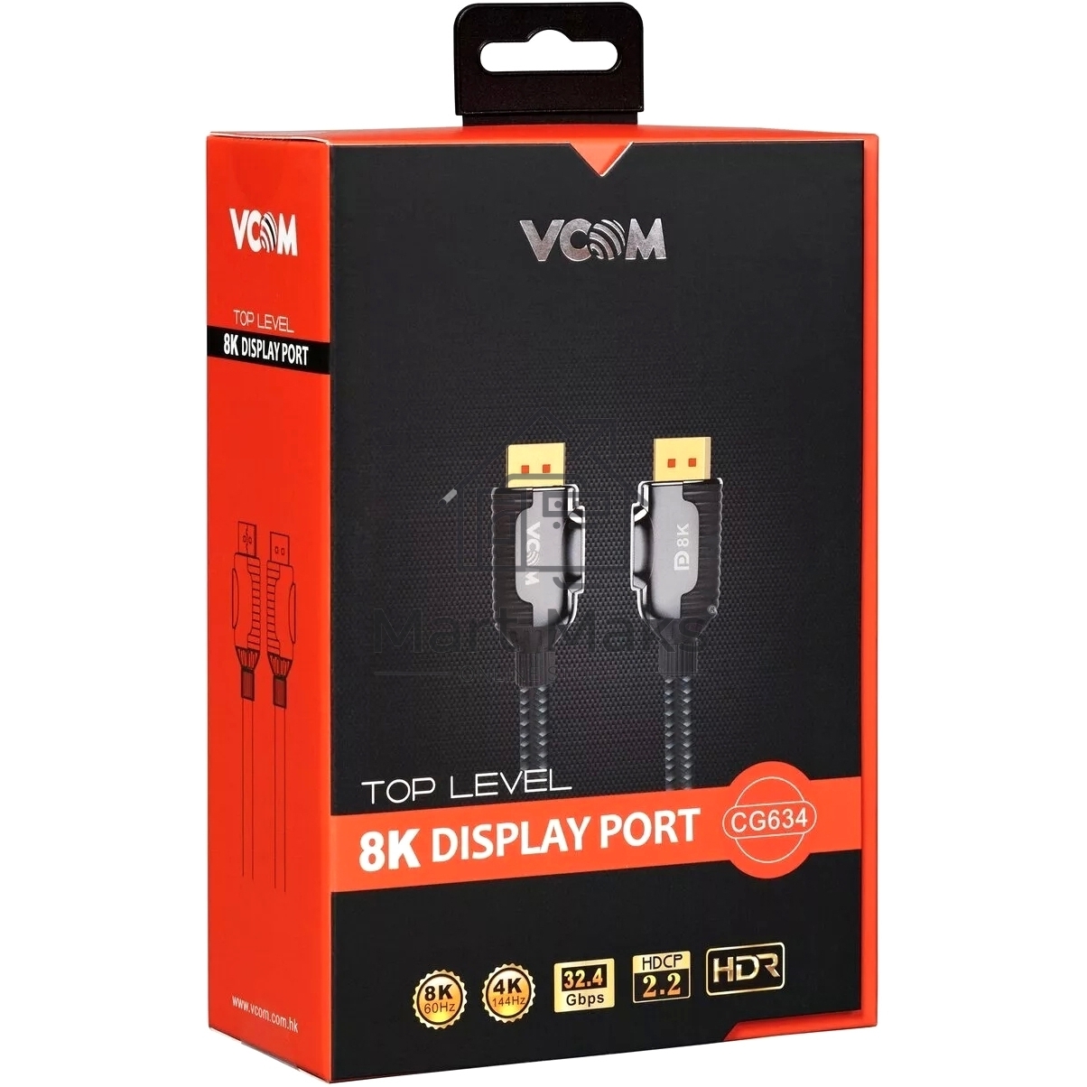 Кабель соединительный VCOM CG634-2M DISPLAY PORT v1.4, 8K@60Hz, 2m